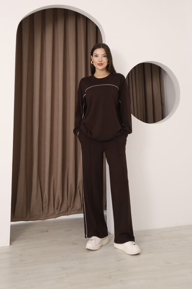 Kahverengi Pantolon İkili Takım