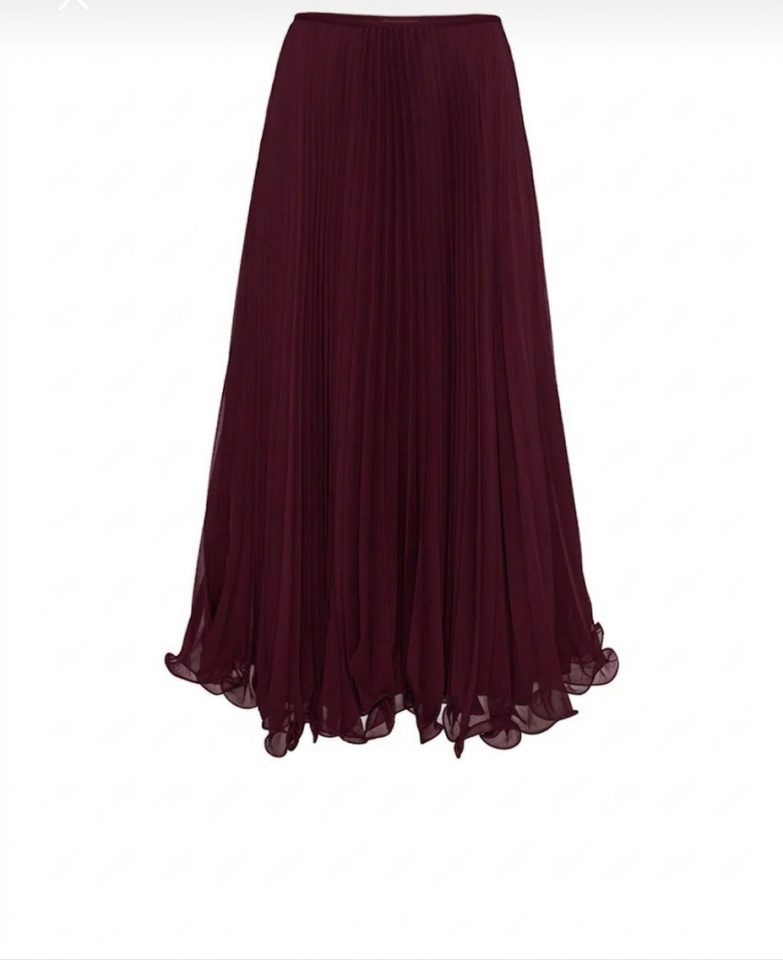 Tül Etek Ucu Misinalı Pliseli Etek